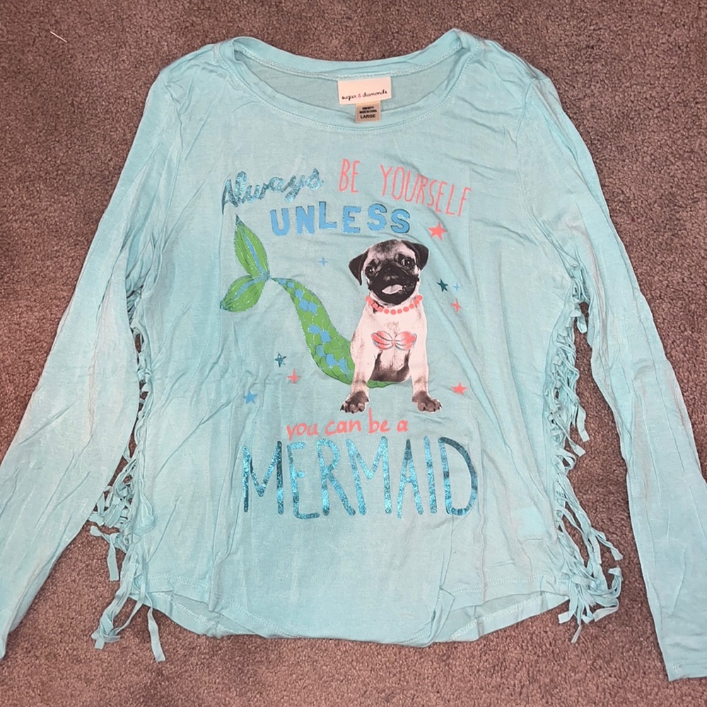 Sugar & Diamonds blue long sleeve tee